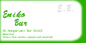 eniko bur business card